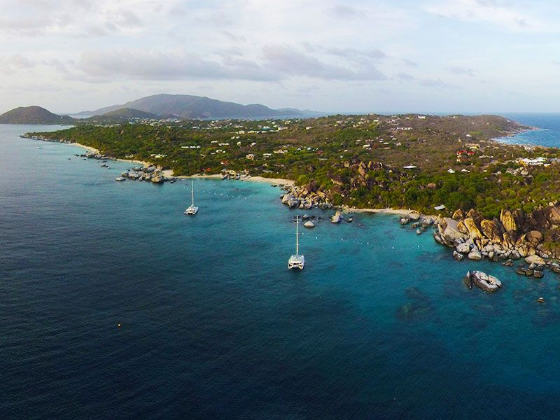 Coasts and bays in the BVI