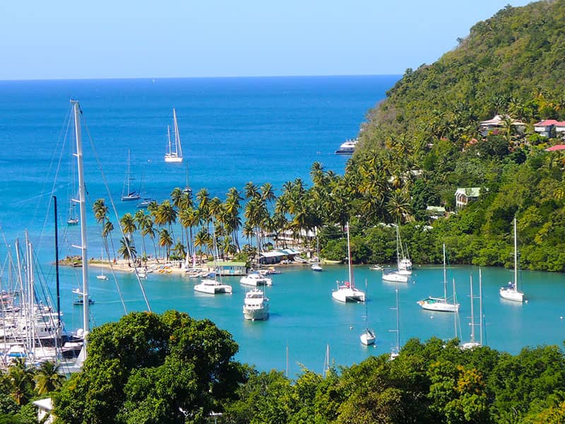 Sailing in St Lucia